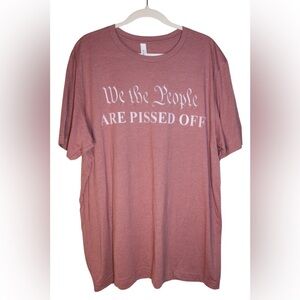 Bella Canvas We The People Are Pissed Off Pink Short Sleeve T-Shirt
